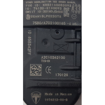 2 Датчик давления в шинах TPMS 433 MHz 1074812-00-В для электромобиля Tesla Model S до 2016 на сайте dk-parts.com.ua 2 Датчик давления в шинах TPMS 433 MHz 1074812-00-В