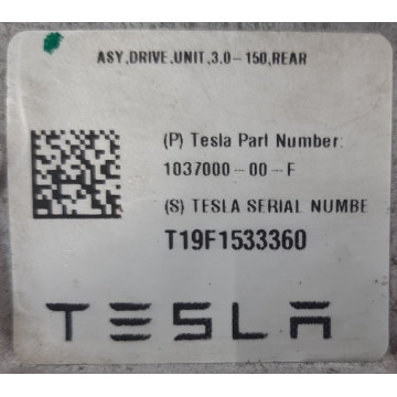 1 Двигун задній 1037000-00-F для електромобіля Tesla Model X на сайті dk-parts.com.ua 1 Двигун задній 1037000-00-F