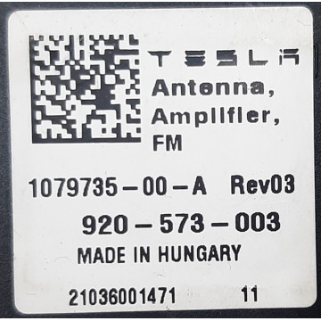 Антенна підсилювач радіо 1079735-00-А для електромобіля Tesla Model Y на сайті dk-parts.com.ua Антенна підсилювач радіо 1079735-00-А